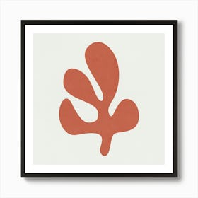 Matisse - Coral Leaf 02 Art Print