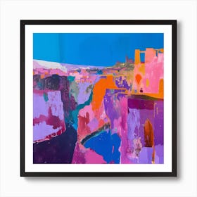 Abstract Travel Collection Afghanistan 4 Art Print