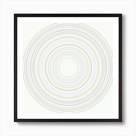 Circles - Colorful Art Print