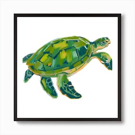 Green Sea Turtle 03 Art Print