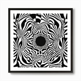 Black and White Abstract Art 37 Art Print