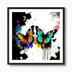 Butterfly Painting 184 Art Print