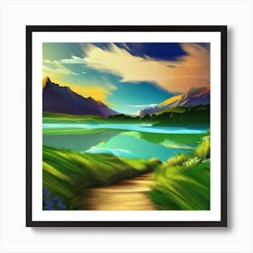 Path To The Lake Art Print