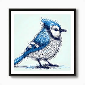 Bluejay ~Reimagined 21 Art Print