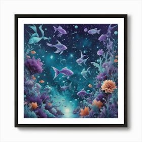 Fishes In The Sea Art Print