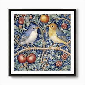 Birds On A Branch Art 41 Art Print