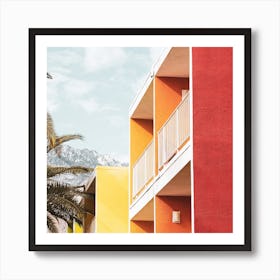 Colour Block Square Art Print