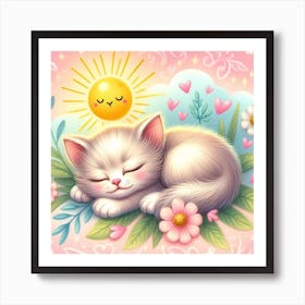 Cute Kitten Art Print