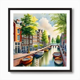 Amsterdam Canal 1 Art Print