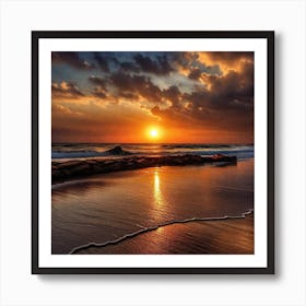 Sunset On The Beach 290 Poster