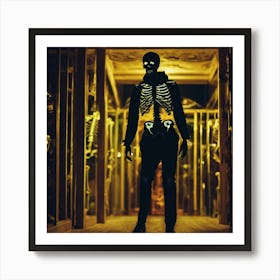 Skeleton In The Dark 1 Art Print