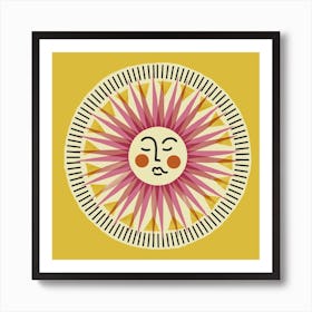Sun Face 1 Art Print
