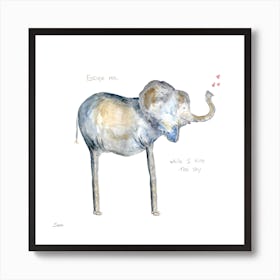 Elephant Love Art Print