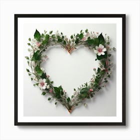 Heart Shaped Flower Art Print