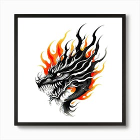 Dragon Head 3 Art Print