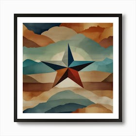 Texas Star Art Print