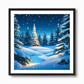 Winter Landscape 4 Art Print