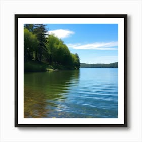 Lake - Lake Stock Videos & Royalty-Free Footage 6 Art Print