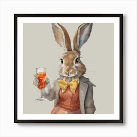 Aperol Hare Final Flattened Art Print