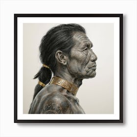 Aztec Man Art Print
