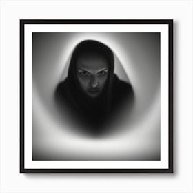 Woman In A Hood Art Print