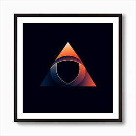 Abstract Triangle Art Print