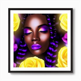 Portrait Of A Black Woman 2 Art Print