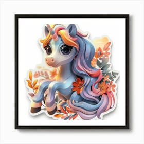 Unicorn Sticker 146 Art Print