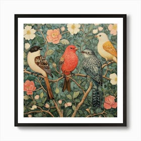 Birds In A Tree Art 8 Art Print