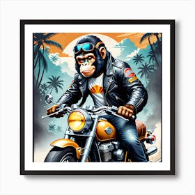 Monkey Rider Art Print