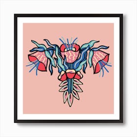 Flora Femenina Square Art Print