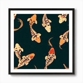 Koi Fish 100 Art Print