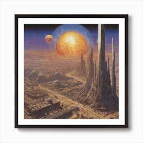 Space City 5 Art Print