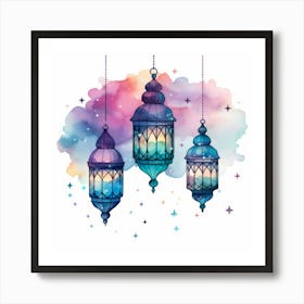 Islamic Lanterns 3 Art Print