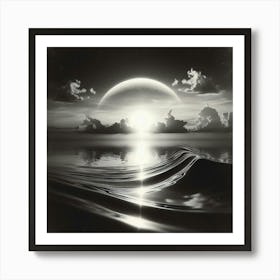 'Sunrise Over The Ocean' 1 Art Print