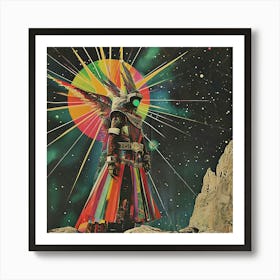 Retro futuristic Art Print