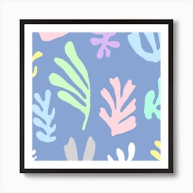 Matisse Colorful Leaves  Square Art Print