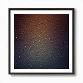 Raindrops On A Window Art Print