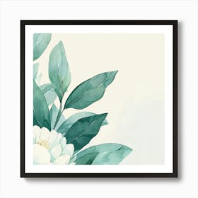 Watercolor Peony Art Print