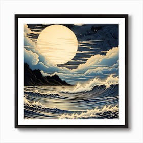 Sea wave Art Print