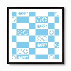 Happy Smiley Faces Art Print