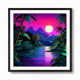 Jungle Landscape Art Print