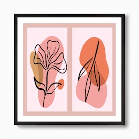 Hand drawn minimal hand drawn cover collection 1 Art Print