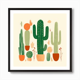 Cactus Illustration Art 76 Art Print