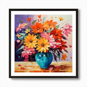 Flowers In A Vase 11 Art Print