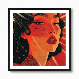 Asian Woman 1 Art Print