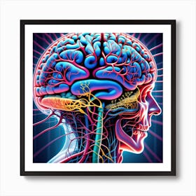 Human Brain 75 Art Print