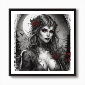 Gothic Girl 1 Art Print