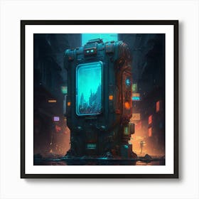 Futuristic City 2 Art Print