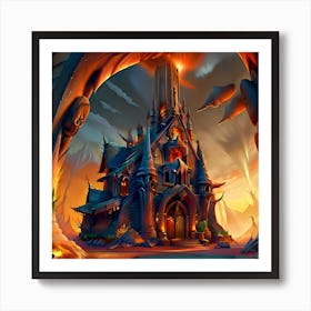 Castle Of The Monsters Art Print